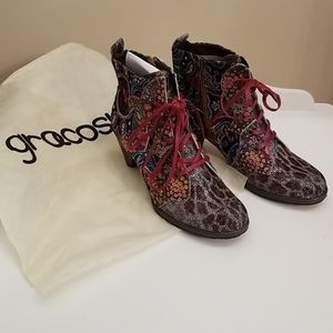 Gracosy Leather Ankle Boots never worn